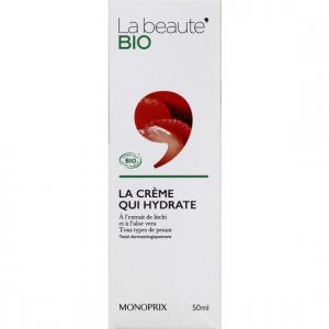 Moisturizing organic cream with litchi & Aloe Vera